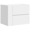 vidaXL Tables de chevet murales 2 pcs blanc 45x30x35 cm