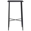 vidaXL Table de bar Noir 60x60x111 cm MDF