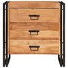 vidaXL Buffet avec tiroir Marron 66 x 33 x 70 cm Bois d'Acacia Massif