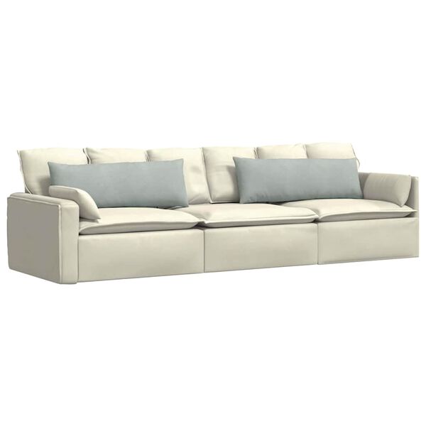 vidaXL Coussins de canap&eacute; 2 pcs Gris clair 120 x 40 cm