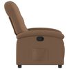 vidaXL Fauteuil inclinable Marron Tissu