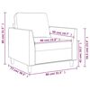 vidaXL Fauteuil Rouge bordeaux 60 cm Similicuir