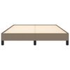 vidaXL Cadre de lit sans matelas taupe 140x200 cm tissu