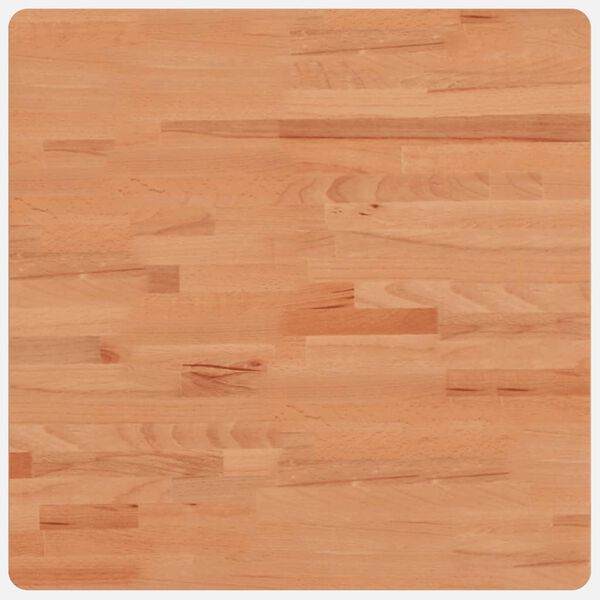 vidaXL Dessus de table 60x60x4 cm carr&eacute; bois massif de h&ecirc;tre