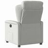 vidaXL Fauteuil inclinable électrique gris nuage tissu