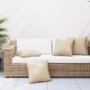vidaXL Coussins de canap&eacute; lot de 4 beige 40x40 cm tissu
