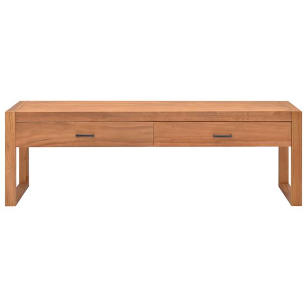 vidaXL Meuble TV 140x40x45 cm Bois de teck