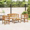 vidaXL Ensemble de Mobilier 4 pcs Naturel Bois d'Acacia Massif