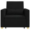 vidaXL Canap&eacute;-lit escamotable simple Noir 90 x 165 x 87 cm tissu