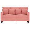 vidaXL Canap&eacute; &agrave; 2 places Rose 120 cm Velours