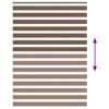 vidaXL Store z&egrave;bre marron 155x200cm largeur du tissu 150,9cm polyester