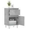 vidaXL Buffet gris b&eacute;ton 40x35x70 cm bois d'ing&eacute;nierie