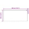 vidaXL Rideau en Dentelle Floral Blanc 160 x 300 cm Polyester