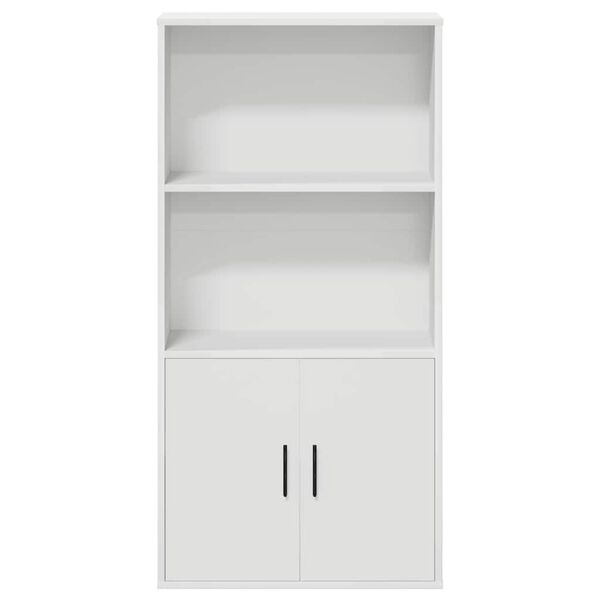vidaXL Biblioth&egrave;que blanc 60x24x120 cm bois d'ing&eacute;nierie