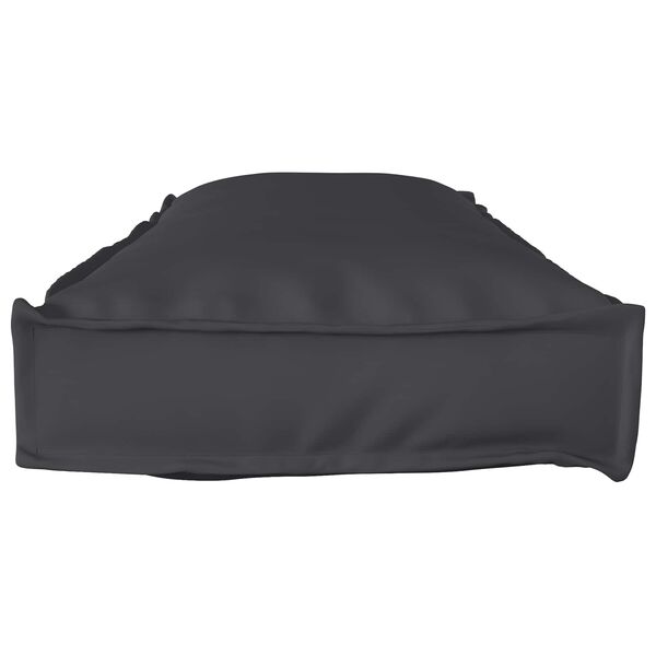 vidaXL Set de coussins de palette 2 pcs Noir 120 x 40 x 8 cm