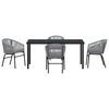 vidaXL Ensemble de salle &agrave; manger pour jardin 5 pcs Anthracite