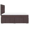 vidaXL Sommier &agrave; lattes de lit avec matelas Marron fonc&eacute; 140x200 cm