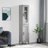 vidaXL Buffet haut Sonoma gris 34,5x34x180 cm Bois d'ing&eacute;nierie