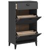vidaXL Armoire &agrave; chaussures VIKEN gris anthracite bois d'ing&eacute;nierie