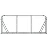 vidaXL Porte-b&ucirc;ches argent&eacute; 234x45x100 cm acier galvanis&eacute;