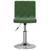 vidaXL Chaise pivotante de salle &agrave; manger Vert fonc&eacute; Velours