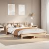 vidaXL Lit biblioth&egrave;que sans matelas 120x200 cm bois de pin massif