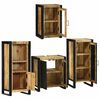 vidaXL Ensemble de mobilier de salle de bain avec &eacute;tag&egrave;re 4 pcs
