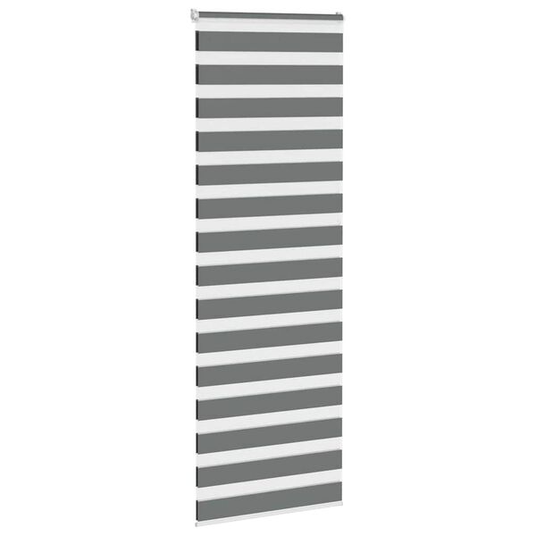 vidaXL Store z&egrave;bre gris fonc&eacute; largeur du tissu 85,9 cm polyester