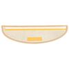 vidaXL Tapis d'escalier 15 pi&egrave;ces 65 x 21 x 4 cm Cr&egrave;me Demi-rond Grand