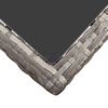 vidaXL Table de jardin Gris 190x90x75 cm R&eacute;sine tress&eacute;e