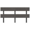 vidaXL Tête de lit Gris 154x3x81 cm Bois massif de pin