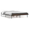 vidaXL Cadre de lit sans matelas ch&ecirc;ne marron 135x190 cm