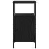 vidaXL Cabinet de chevet Chêne noir 41 x 31 x 80 cm Bois d'ingénierie