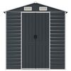 vidaXL Abri de jardin anthracite 191x215x198 cm acier galvanis&eacute;
