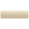 vidaXL Coussins décoratifs lot de 2 Crème Ø15x50 cm Tissu