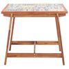 vidaXL Table &agrave; manger de jardin 88x88x75 cm plateau carrelage