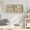 vidaXL Armoire &agrave; vitrine ch&ecirc;ne sonoma 100x8,5x50 cm bois d'ing&eacute;nierie