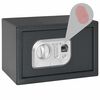 vidaXL Coffre-fort num&eacute;rique Empreinte digitale Gris fonc&eacute; 31x20x20 cm