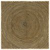 vidaXL Tapis Naturel et Noir 120 x 120 cm Jute