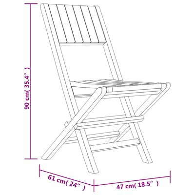 vidaXL Ensemble à manger de jardin 5 pcs Bois de teck massif