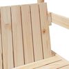 vidaXL Ensemble de lit et de banc avec toit sans matelas