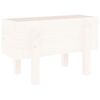 vidaXL Jardinière blanc 62x30x38 cm bois massif de pin