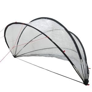 vidaXL D&ocirc;me de piscine Transparent 336 x 322 x 160 cm PVC