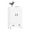 vidaXL Buffet haut blanc 69,5x31x115 cm bois d'ing&eacute;nierie