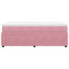 vidaXL Sommier &agrave; lattes de lit et matelas Rose 80x200 cm Velours
