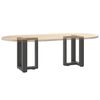 vidaXL Pieds de table basse en T 2 pi&egrave;ces Anthracite 38 x 25 x (42-43) cm Acier