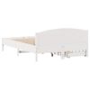 vidaXL Cadre de lit sans matelas blanc 140x190 cm bois de pin massif