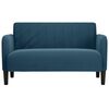 vidaXL Canap&eacute; causeuse bleu 109 cm velours