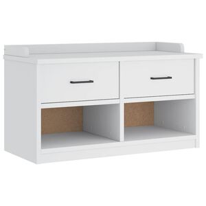 vidaXL Banc de couloir SANDNES blanc 87x40x50 cm bois de pin massif