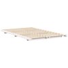 vidaXL Cadre de lit sur&eacute;lev&eacute; Blanc 135 x 190 cm Bois massif en pin